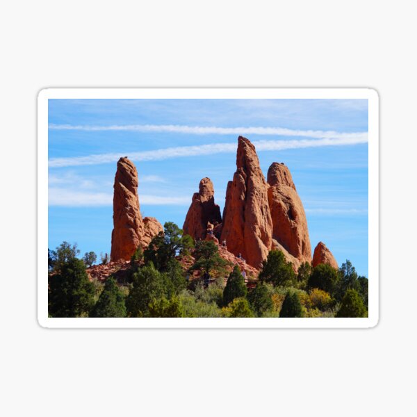 Rock Sculptures in Garden of the Gods Sticker