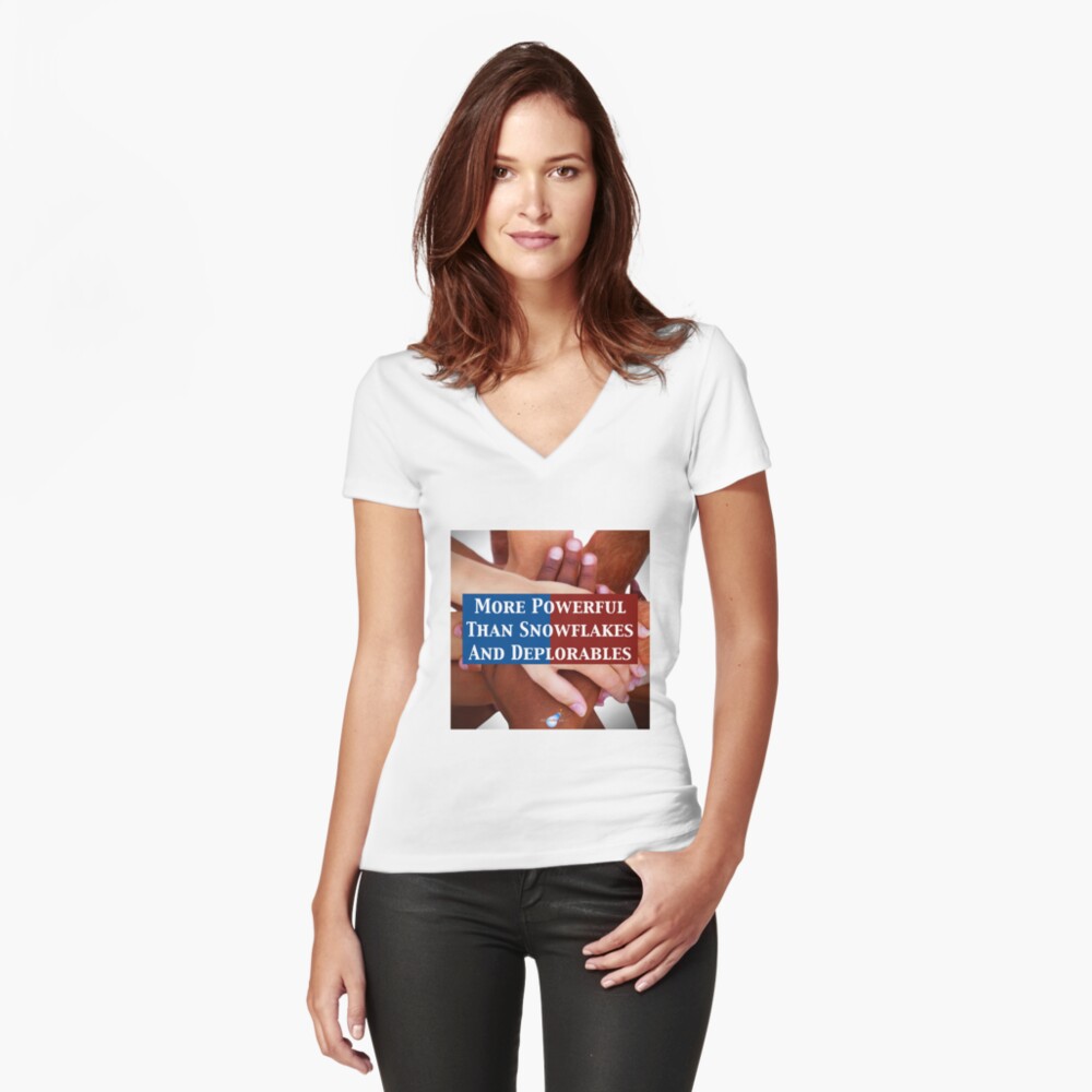 Item preview, Fitted V-Neck T-Shirt designed and sold by Mindcite.