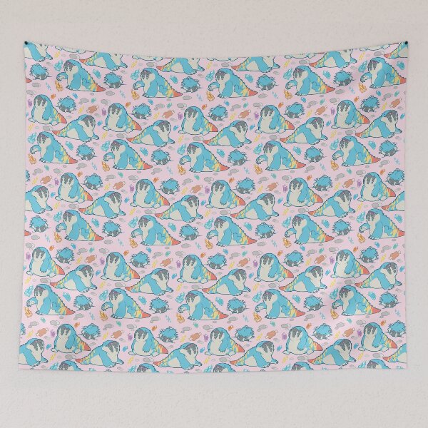 Artikelvorschau, Dodogama Party Pattern (Pastellrosa) entworfen und verkauft von tojothethief.