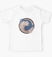 yin yang fish, shuiwudao mandala Kids Tee
