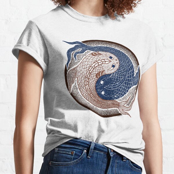 yin yang fish, shuiwudao mandala Classic T-Shirt
