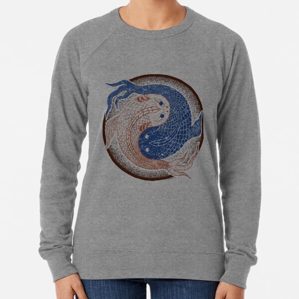 yin yang fish, shuiwudao mandala Lightweight Sweatshirt