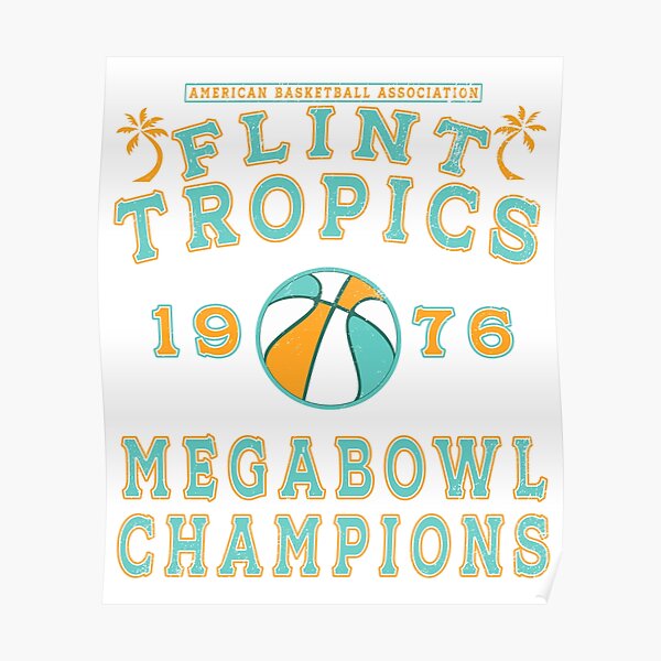 33 JACKIE MOON (Will Ferrell) Flint Tropics ABA Semi-Pro Movie Throwback  Jersey--NEW