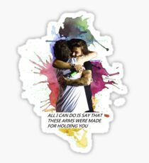 larry hug watercolor Sticker