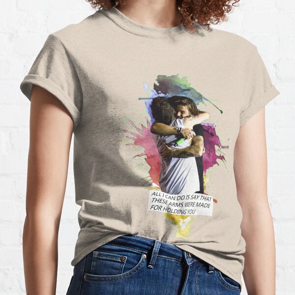 Larry abrazo acuarela Camiseta clásica