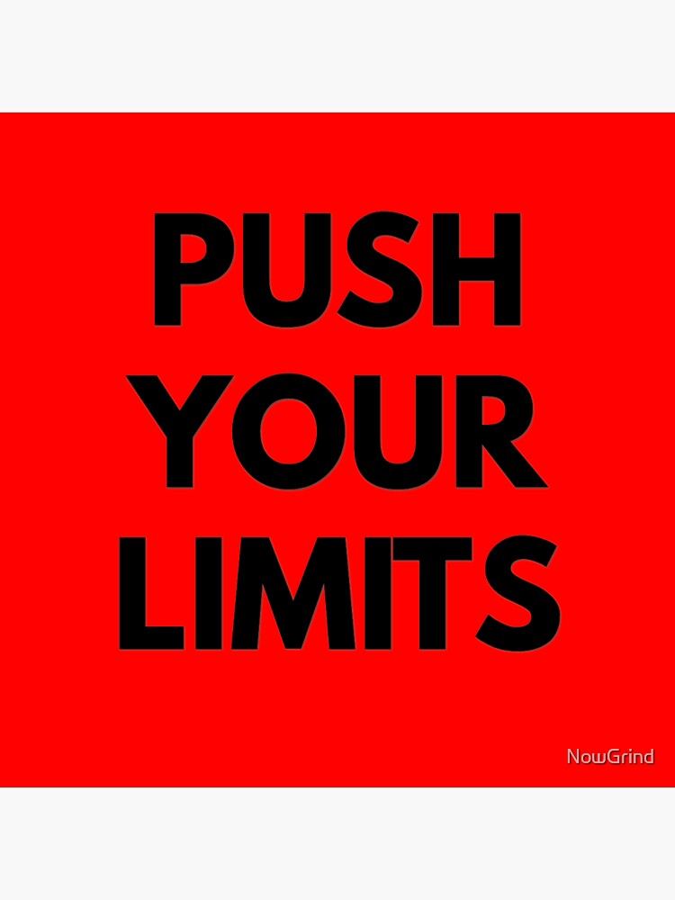 Push Your Limits Red Sticker For Sale By Nowgrind Redbubble 1854