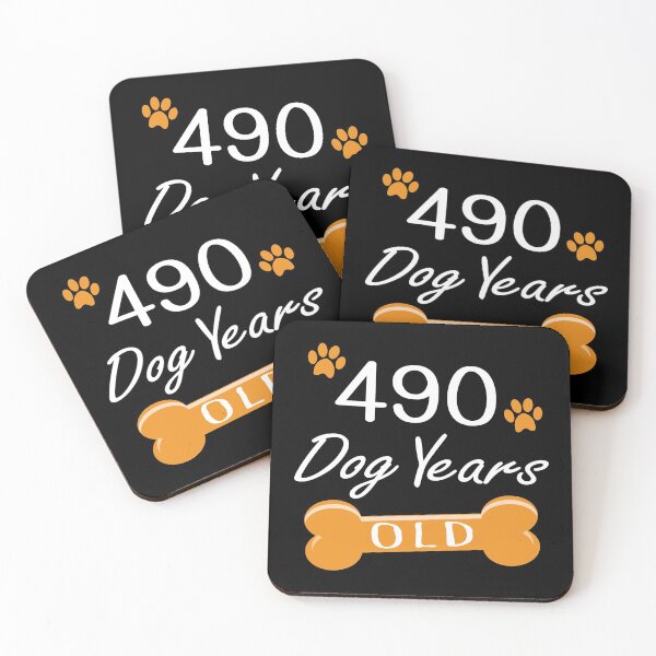 Item preview, 490 Dog Years Old Funny 70th Birthday Puppy Lover design designed and sold by Grabitees.