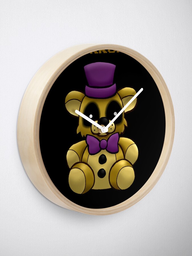 FNAF Plush Foxy Clock for Sale by Amberlea-draws