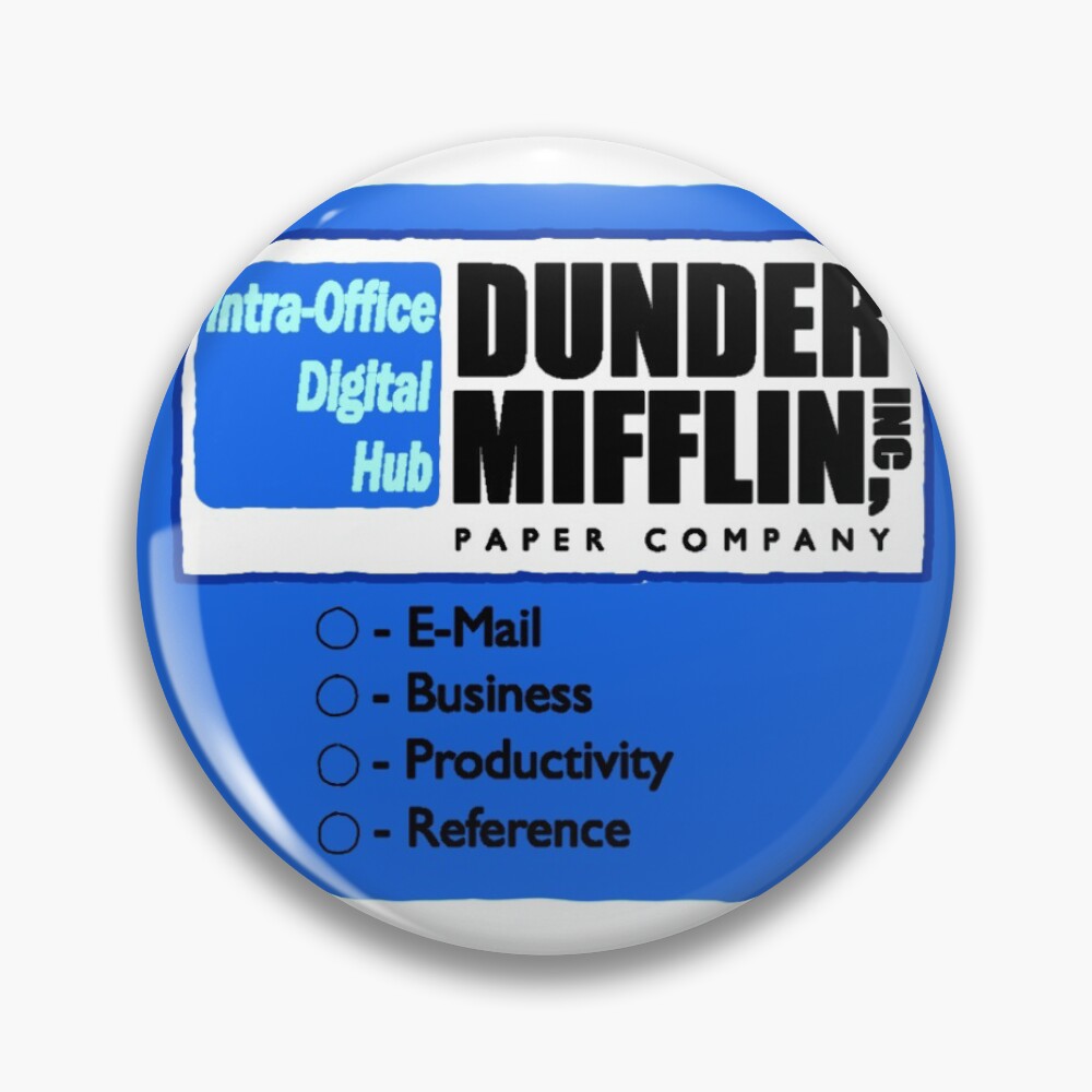 dunder mifflin computer wallpaper Sticker for Sale by jserazio1