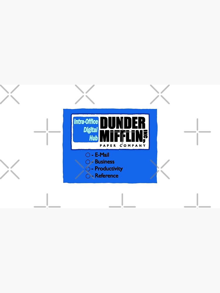 dunder mifflin computer wallpaper Sticker for Sale by jserazio1