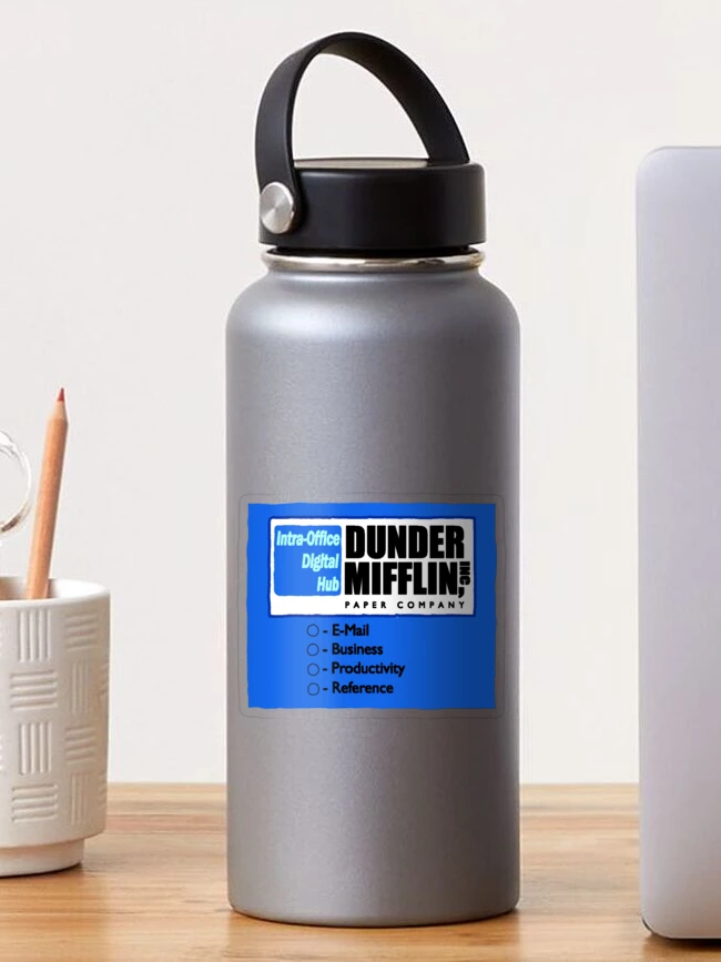 dunder mifflin computer wallpaper Sticker for Sale by jserazio1