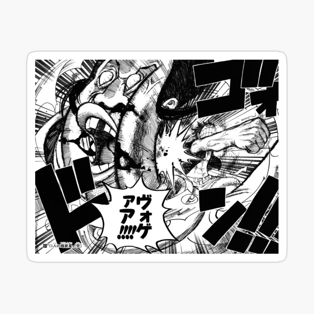 Luffy Punches Celestial Dragon One Piece Photographic Print By Shlavent Redbubble