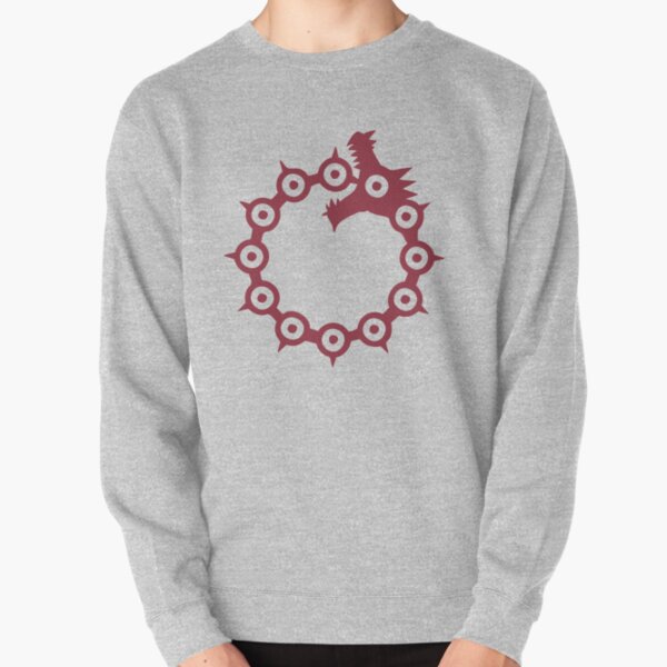 The Seven Deadly Sins - The Dragon Sin of Wrath (Red) Pullover Sweatshirt