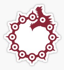 The Seven Deadly Sins - The Dragon Sin of Wrath (Red) Sticker