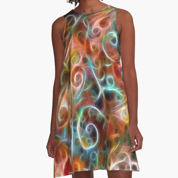 Squiggles A-Line Dress