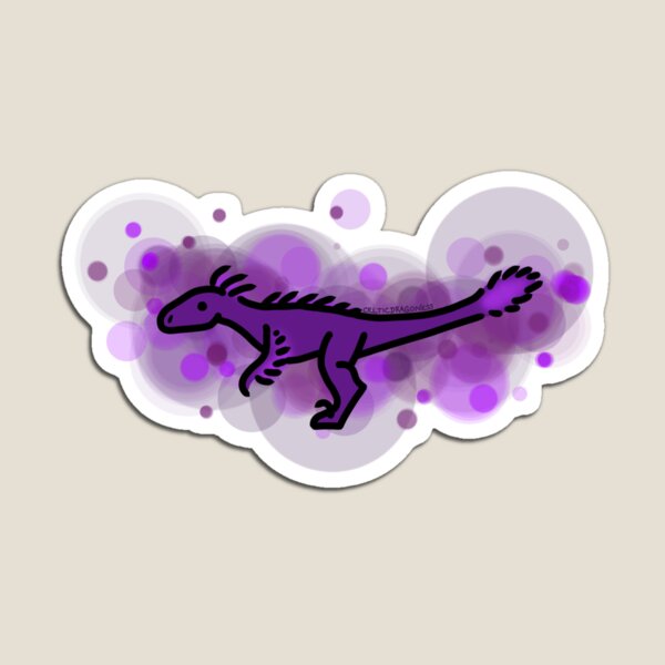 Item preview, Purple Velociraptor- Rainbow Dinosaurso Series designed and sold by CelticDragoness.