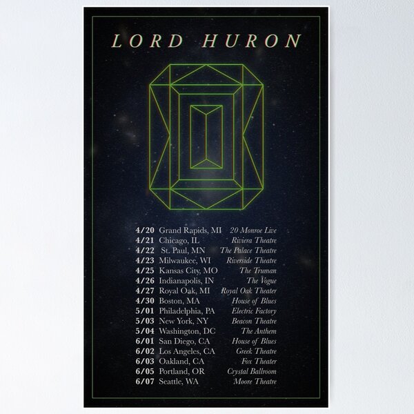 Artikel-Vorschau von Lord Huron Vide Noir Konzertorte und Termine, designt und verkauft von activespaceship.