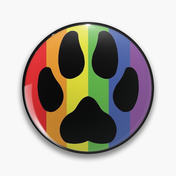 Item preview, Paw in a circle - Pride (Rainbow) designed and sold by storm-fox-art.