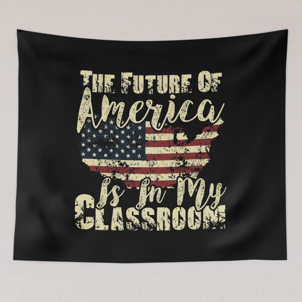 Item preview, Funny Teacher Future Of America Elementary School Educator designed and sold by Tee Kaboom!.
