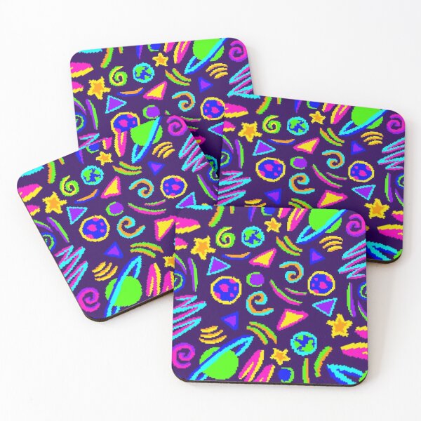 Item preview, Multicolored neon space design  designed and sold by nopemom.