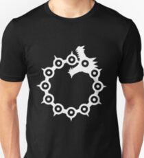 Camiseta unisex Los siete pecados capitales: el dragón El pecado de la ira (blanco)