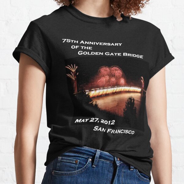 Fireworks - 75th Anniversary of the Golden Gate Bridge Classic T-Shirt