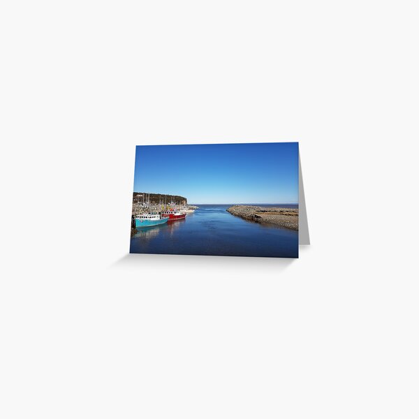 Alma Fishing Boats, New Brunswick Greeting Card