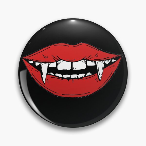 Item preview, Vampire red lips on black background designed and sold by Kamila Nigmatullina.