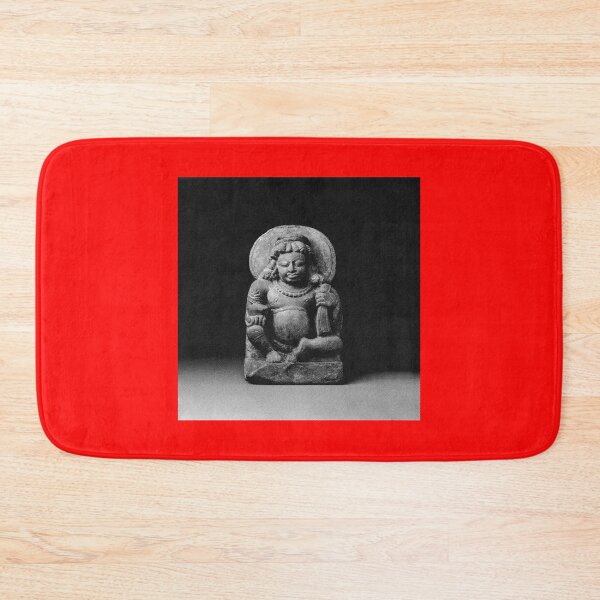 Item preview, Kubera - Hindu God of Wealth - Black and White Halftone Spiritual Magic Dark Witch Astrology Tarot designed and sold by Plastic Memory Archive.