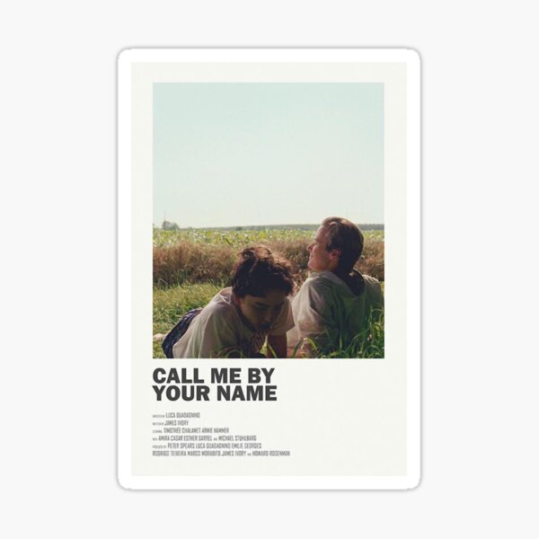 Call Me By Your Name Alternate Movie Poster Sticker For Sale By Morganber Redbubble