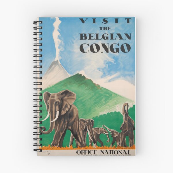 Item preview, Visit the Belgian Congo vintage travel poster designed and sold by stickart-marek.