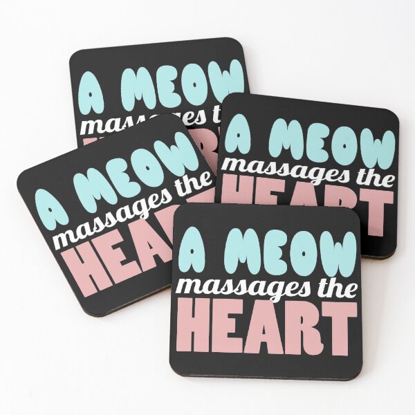 Item preview, A Meow Massages The Heart designed and sold by YasDesign.