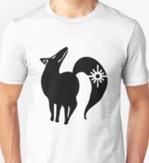 Camiseta ajustada Los siete pecados capitales: el zorro pecado de la codicia (negro)