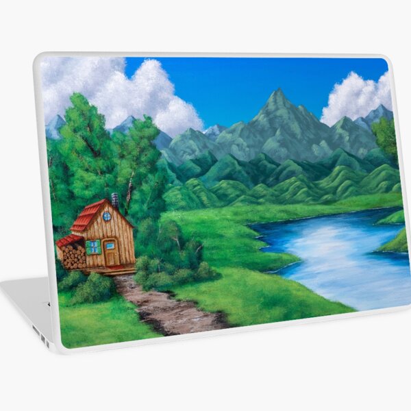 Cabin by the Lake Laptop Skin