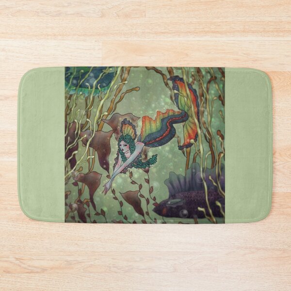 Item preview, River Mermaid Illustration designed and sold by ABHolliART.