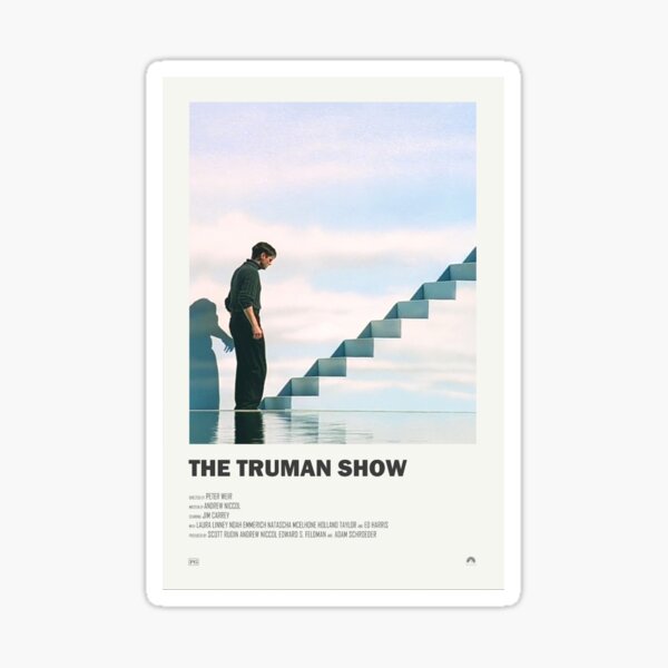 The Truman Show Alternate Movie Poster Sticker