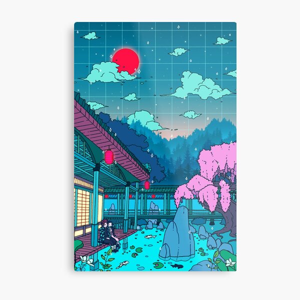 Demon Slaying Estate Metal Print