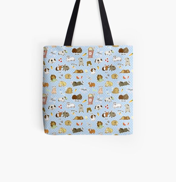 Guinea Pig Party! - Cavy Cuddles and Rodent Romance All Over Print Tote Bag