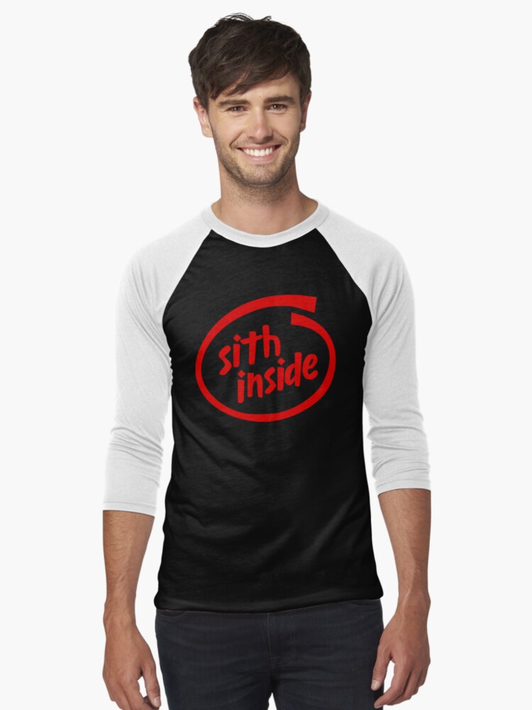 Imagen 1 de 3, Camiseta ¾ estilo béisbol con la obra Sith Inside, diseñada y vendida por tuliptreetees.