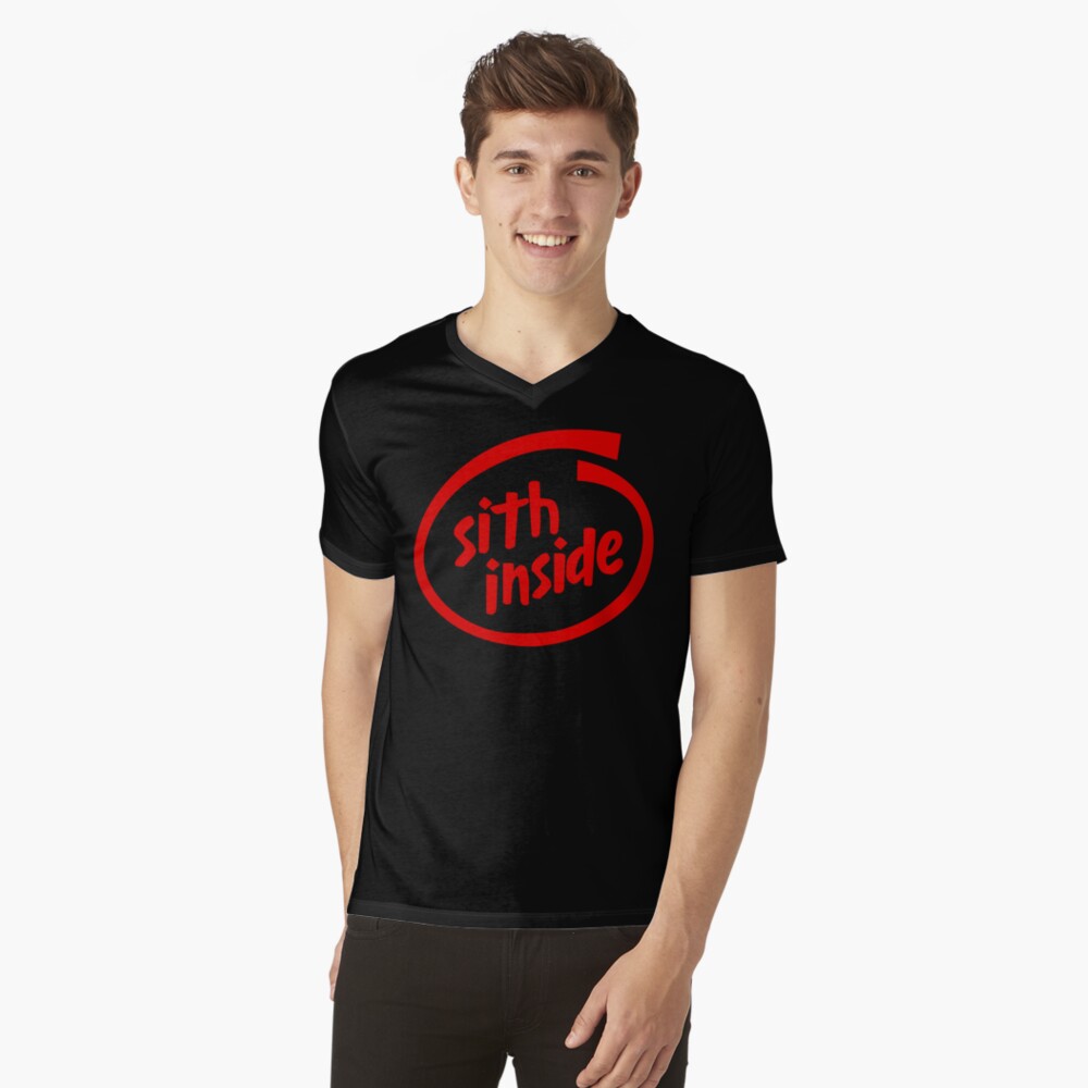 Vista previa del artículo con la obra «Camiseta de cuello en V», diseñado y vendido por tuliptreetees.
