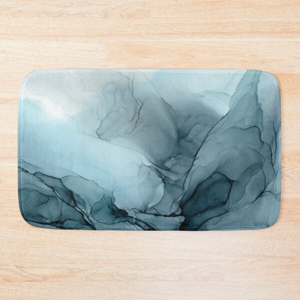 Item preview, Blue Ocean Fog Abstract Gradient Painting designed and sold by Elizabeth  Karlson.