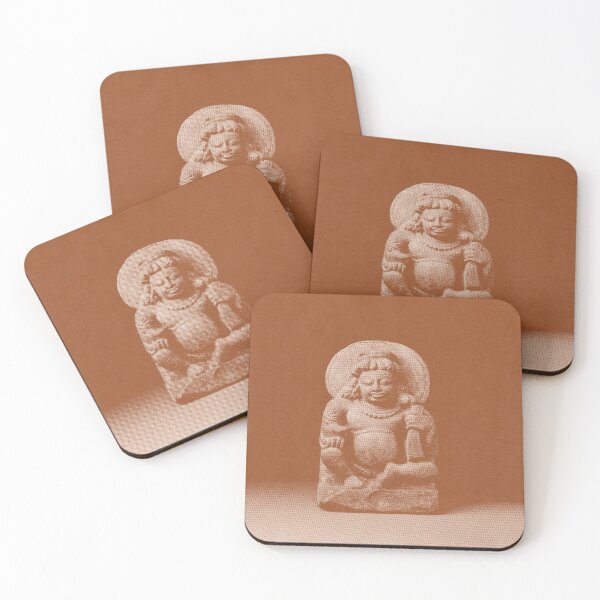 Item preview, Kubera - Hindu God of Wealth - Brown and Cream Halftone Spiritual Magic Dark Witch Astrology Tarot designed and sold by Plastic Memory Archive.
