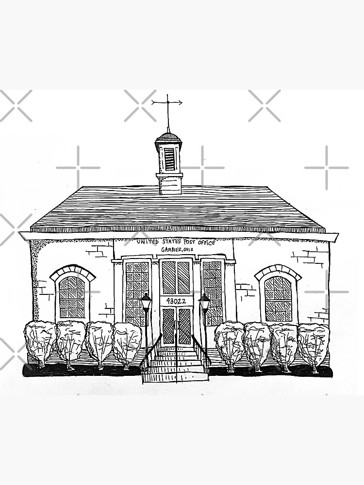 "Gambier Post Office" Sticker by kyliemilliken Redbubble
