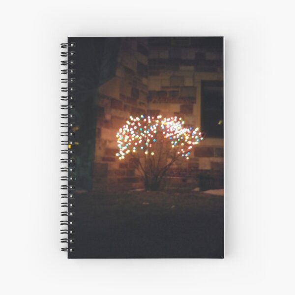 Christmas Lights Spiral Notebook