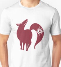 Camiseta unisex Los siete pecados capitales: el zorro pecado de la avaricia (rojo)