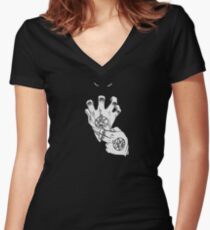 The Flame Alchemist Women's Fitted V-Neck T-Shirt