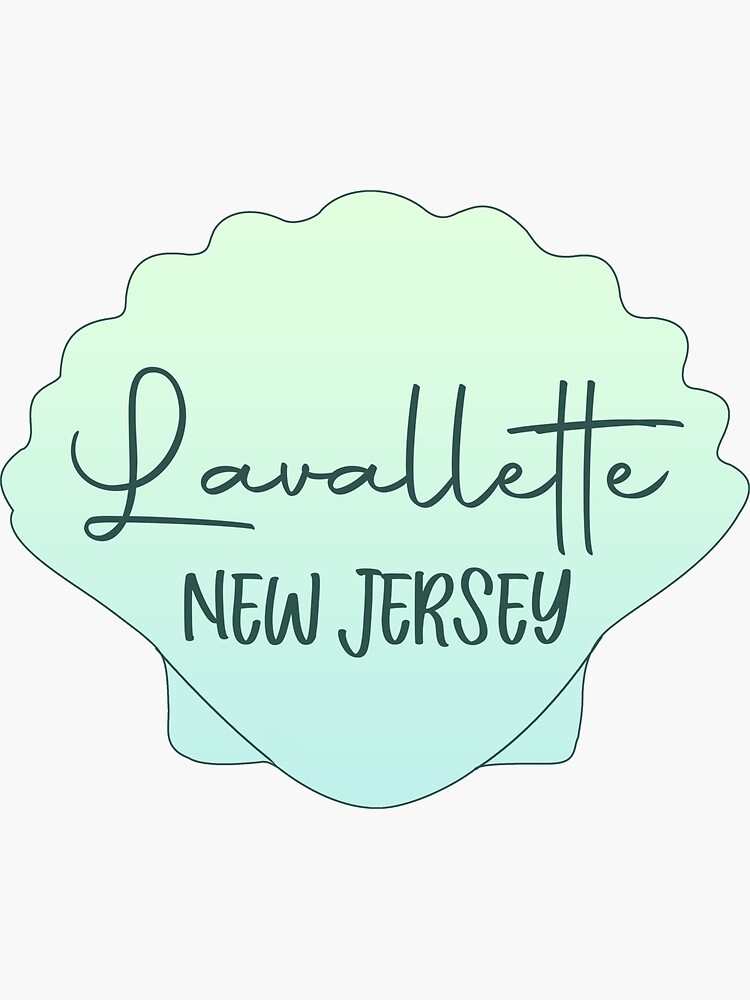 "Lavallette New Jersey" Sticker for Sale by JulianaSpitzner Redbubble