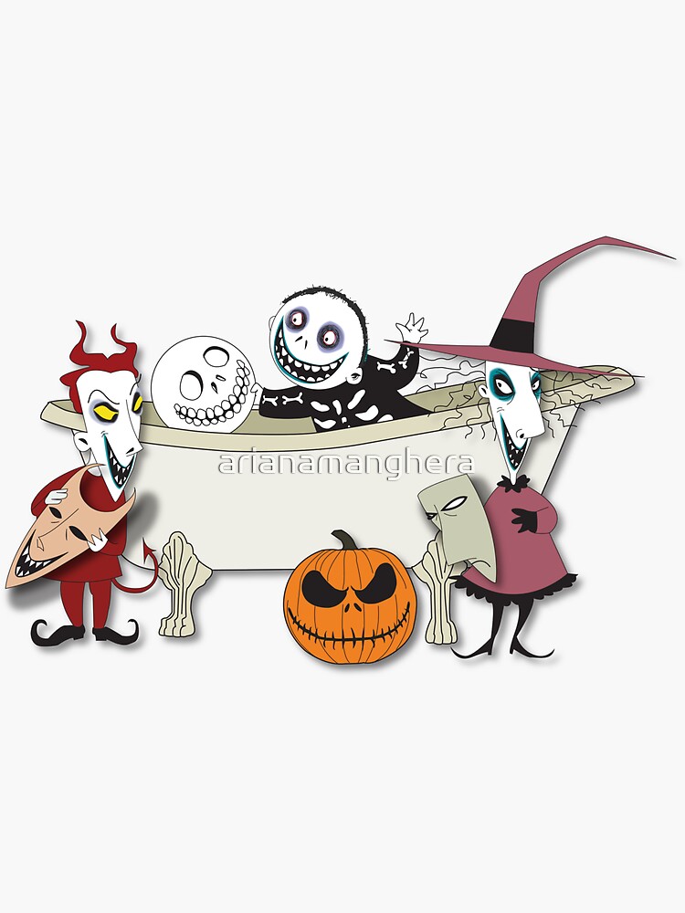 "Lock, Shock, and Barrel" Sticker for Sale by arianamanghera Redbubble