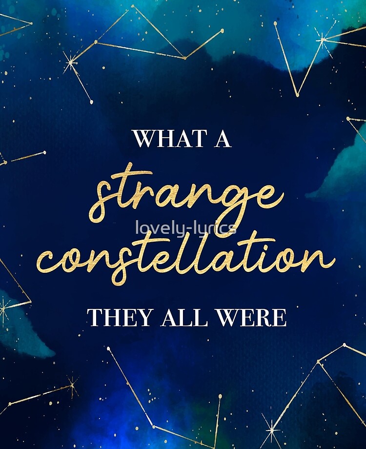 Strange Constellation Night Sky Ipad Case Skin By Lovely Lyrics Redbubble