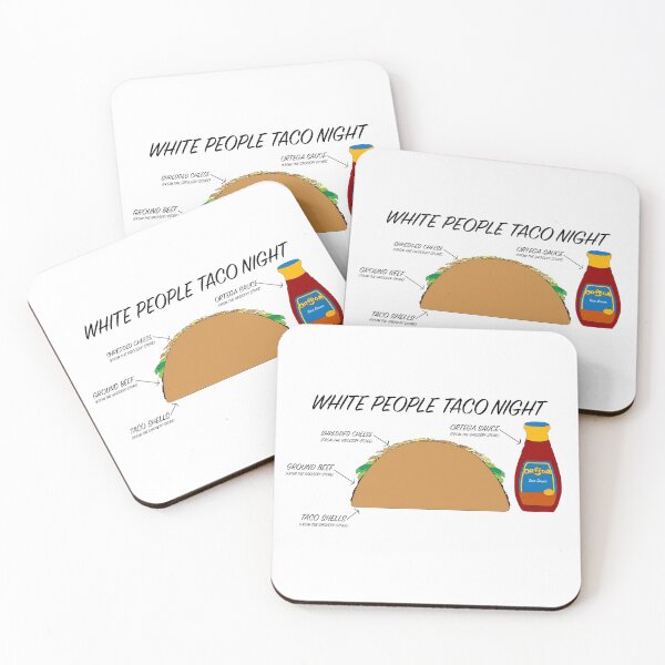 Item preview, White People Taco Night  designed and sold by Courtney Bedingfield.